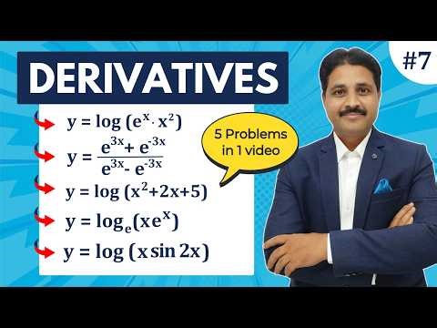 DERIVATIVES 5 SOLVED PROBLEMS (PART 7) WITH ALL FORMULAS ‪@TIKLESACADEMY‬​