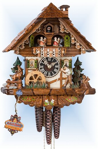 Happy Wanderer 12" Cuckoo Clock