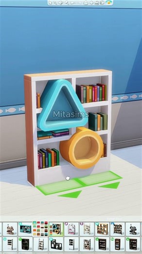 Bookcase Ideas you must know (2 hacks) #sims4hacks #sims4ideas #sims4 #thesims42026