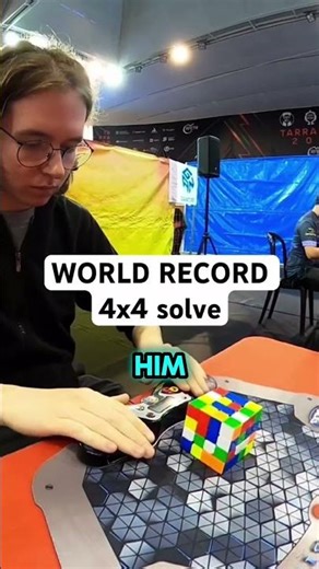 Rubik's Cube World Record 4x4 Solve