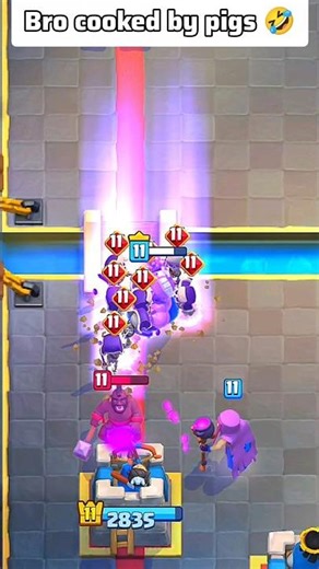 Royal pigs destruction in Clash Royale #shorts