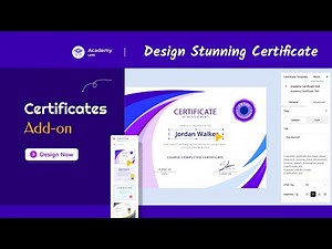 Create Stunning Course Certificates with Academy LMS Certificates Addons! Easy Step-by-Step Guide
