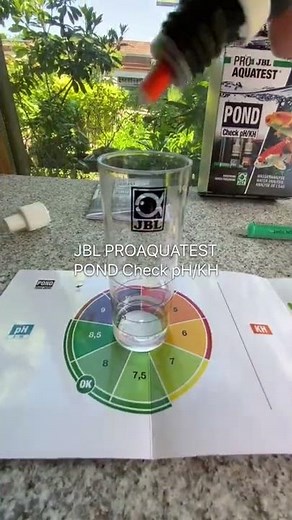 🧪🌊 JBL PROAQUATEST POND Check pH/KH - Quick test to determine pH and KH #shorts #meinjbl #myjbl