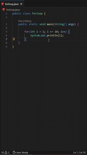 For Loop in Java | Print 1 to 10 | Java Basics 🔥
