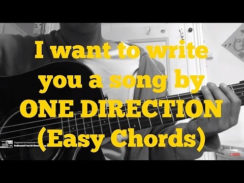 One Direction - I want to write you a song // very easy guitar chords (HAPPY NEW YEAR!)