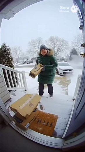 Don't steal my packages #amazonpackage #CaughtOnCamera #PackageThief #porch #glitterbomb | NeverMind