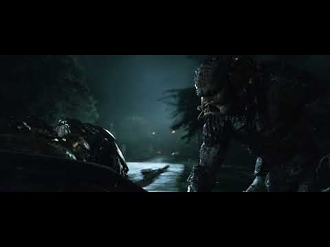 Fugitive Vs Upgrade Predator Scene... The Predator (2018)