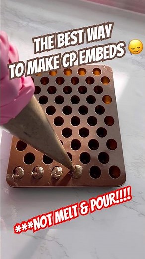 the QUICKEST & EASIEST way to make CP Soap Embeds - THICK batter friendly #soap #smallbusiness