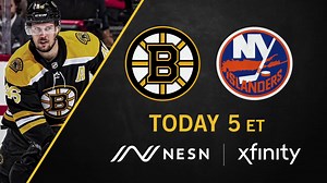 The Bruins are back tonight at 5pm against the Islanders, only on NESN! | NESN