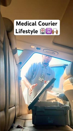 Medical Courier Life 💉📦 #medicalcourier #courier #entrepreneur