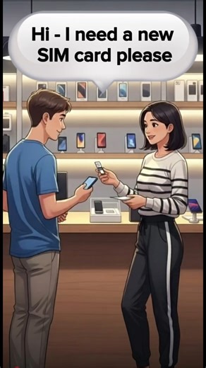 How to Buy a Sim Card | Learn English With Podcast | Speak Confidently #shortvideo