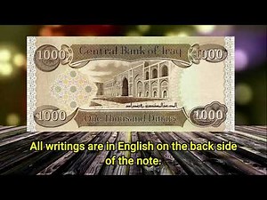 Iraqi 1000 Dinar Note