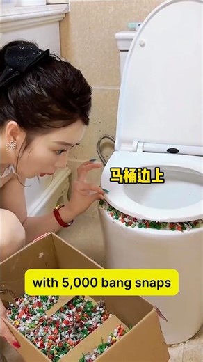 I pranked my brother-in-law with five thousand bang snaps.#funny #fyp