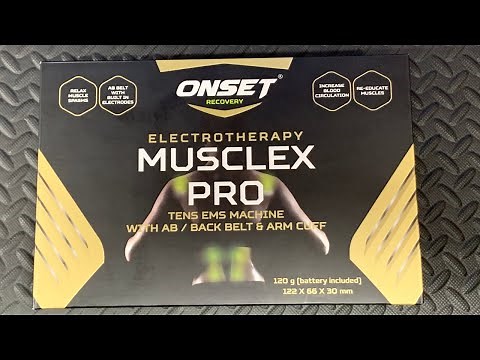 Aldi OnSet Electrotherapy Musclex Pro - TENS EMS Machine - Unboxing and first Look
