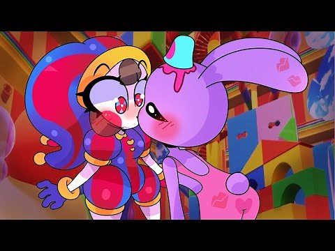pomni x jax kissing animation