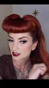 Bumper Bangs Mini Vintage Hair Tutorial by CHERRY DOLLFACE