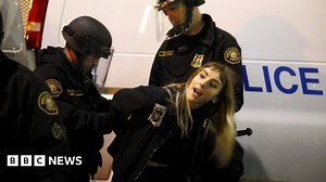 Trump presidency: Protests turn violent in Portland, Oregon