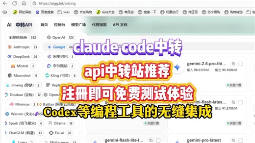 api中转站-claude code中转