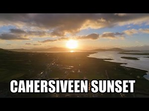 Cahersiveen Sunset Drone 4K | Aerial View Ring of Kerry Ireland