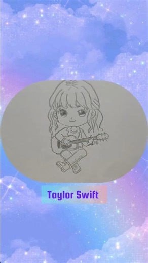 let's draw Taylor swift #drawing #pendrawing #art #drawingprocess #youtube #draw #shorts #cute