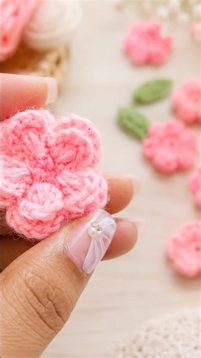 flowers Crochet 🌸 #easy #crochetflower #handmade #gift #diy
