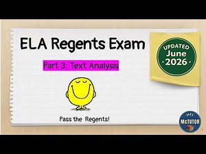 ELA Regents Part 3: Text Analysis (2026 Update) | Step-by-Step Strategy Guide