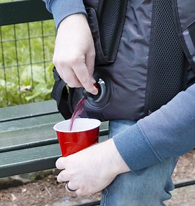 Would you rather hide your booze in this man purse or this backpack? Buy it on Amazon.com: https://amzn.to/2Jr74Bt (We make $ from this link!) Full story: http://dlsh.it/75WipKS | Delish