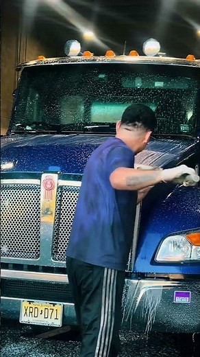 💦 Kenworth T280 Gets the ULTIMATE Truck WASH Makeover! 💦🚛 #CJEJLogistics #TruckWash #KenworthT280