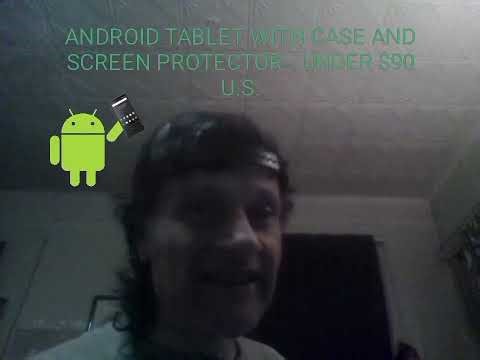 CHEAP ANDROID TABLET WITH CASE & SCREEN PROTECTOR! UNDER $90 U.S.!