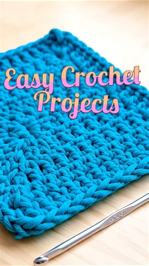 Five Easy Crochet Ideas for Last Minute Gifts to Make Scarves, Coasters and More! #shorts