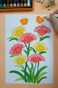 303K views · 3.7K reactions | Simple flower drawing techniques for children #art #paint #draw | Coloful life | Facebook