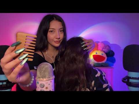 Hair Play ASMR the way I would want it ♡ Brushing, Scalp Massage, Back Tracing, Etc