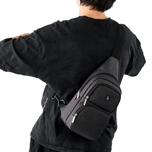 OIWAS Crossbody Shoulder Bag – Travel Sling Backpack for Men Women, Fits 9.7" iPad, Blue