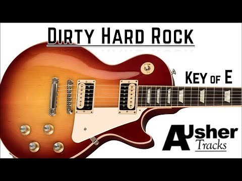 Dirty Hard Rock in E | Guitar Backing Track
