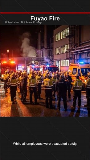 Massive Fire Engulfs Fuyao Glass Plant in Moraine, Ohio #shorts