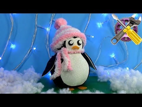 DIY No Sew Penguin from Sock / Easy Christmas Craft