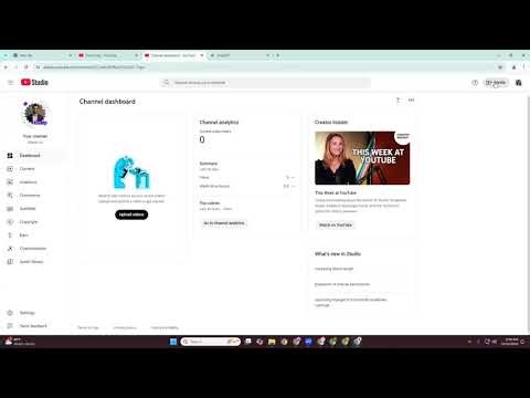 YouTube Channel Create PC Lesson 1
