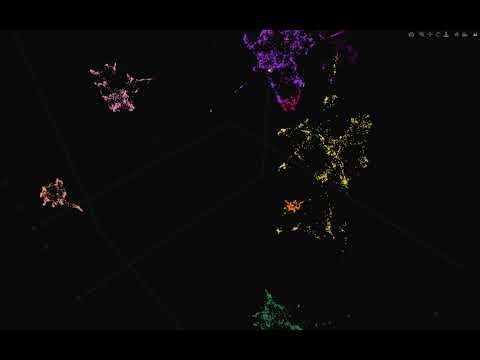 Visualizing embeddings from a vector database for Retrieval Augmented Generation.