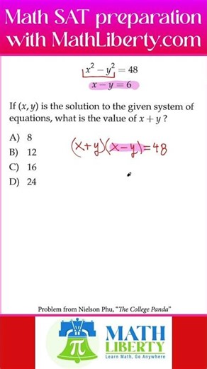 Advanced Math Day 8 of 28 SAT Math