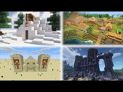 ✔ Alle generierten Gebäude in Minecraft | LarsLP