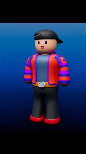 Simple Low Poly Character Modeling || #3d #roblox #art