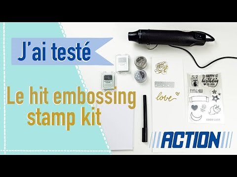 [ACTION] j'ai testé le kit d'embossage à chaud 👍