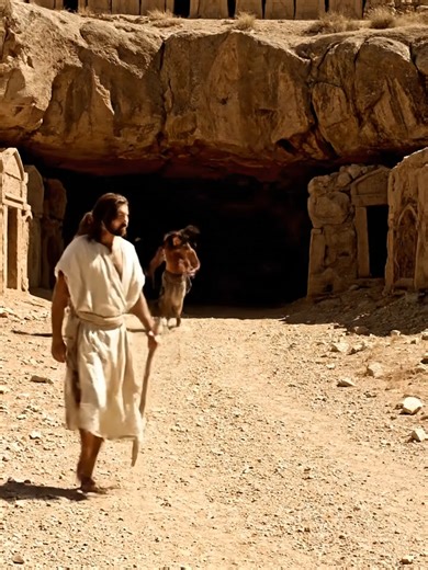 Jesus calms evil spirits with His word One word from Jesus… and darkness obeys. When Jesus speaks, even demons become silent. Jesus walked into a place people feared. Two possessed men came from the tombs. Darkness tried to face the Son of God. But Jesus remained calm. One word from Him changed everything. Even evil spirits obey His authority. The power of Jesus brings peace and freedom. #Jesus #Faith #Bible #Christian #God #JesusChrist #BibleVerse #FaithInGod #Christianity #Pray #GodIsGood #Wor