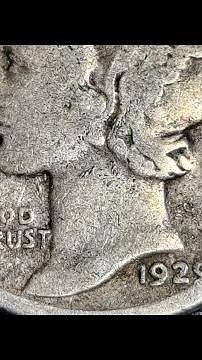1929 Silver Mercury Dime.