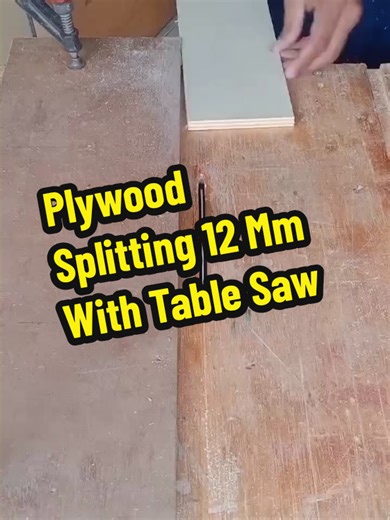 Plywood Splitting Techniques with a Table Saw
