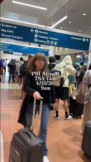 PBI Airport TSA line vs Clear vs PreCheck ✈️ #travel #pbi #tsaprecheck #clear #airport #traveltips