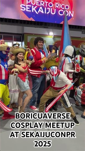 Boricuaverse cosplay meetup at Sekaijuconpr 2025.