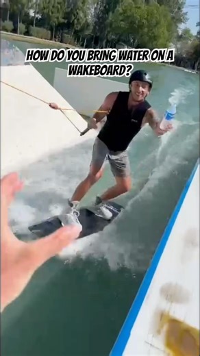 How do you bring water on a wakeboard?