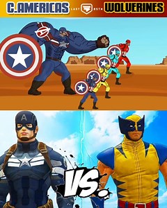132K views · 1K reactions | Captain America Vs Wolverines | Superheroes Vs Superheroes Fight #superhero #captainamerica #wolverine | Toons Forever | Facebook