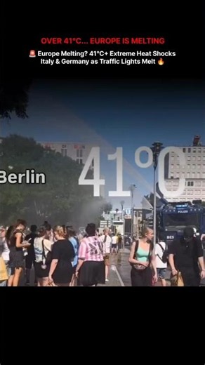 Heatwave in Europe shocked everyone🥵 #heatwave